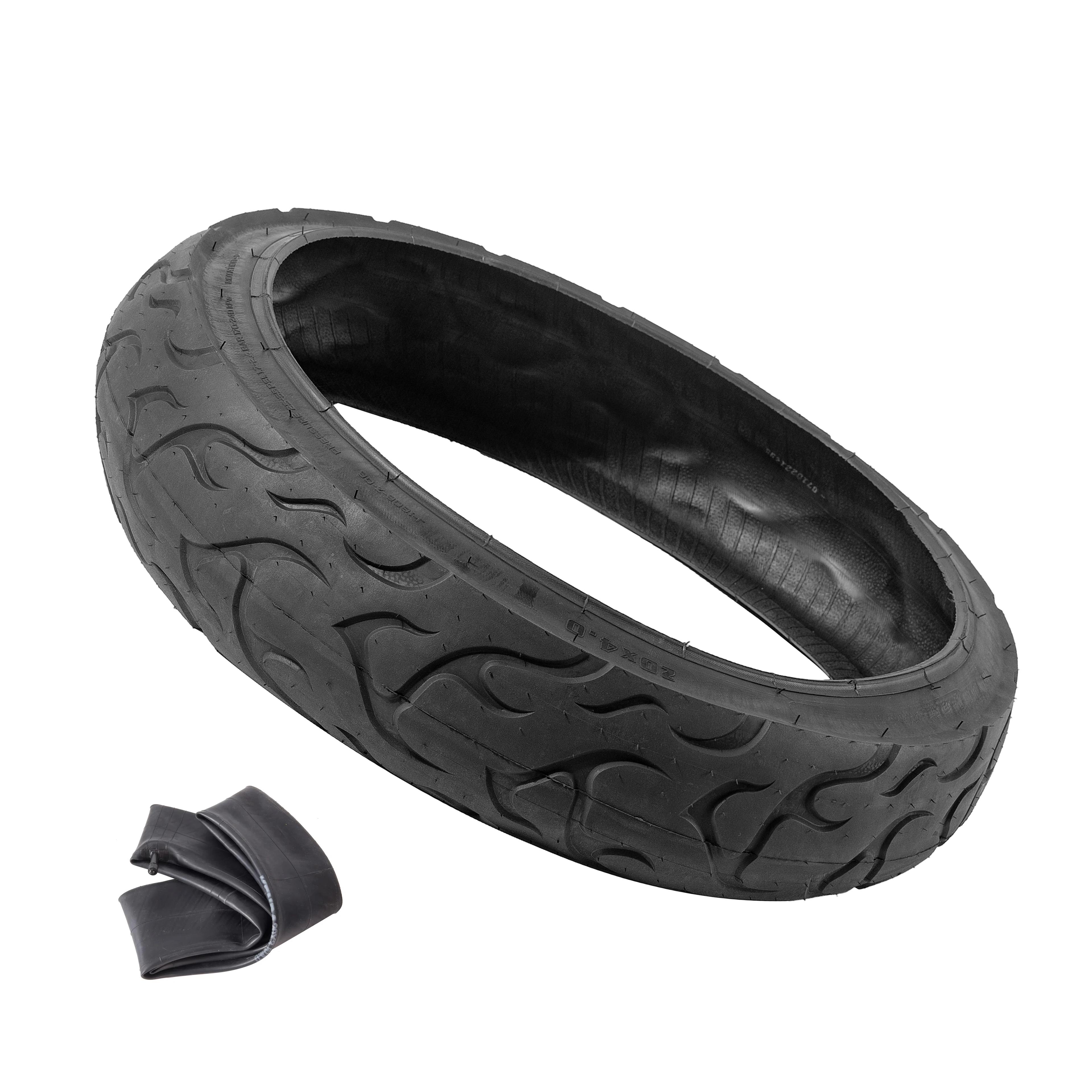 Gros pneu 20x4.0 pouces vélo électrique grosse neige plage pneu de vélo et chambre à air pièces de vélo accessoires de vélo
