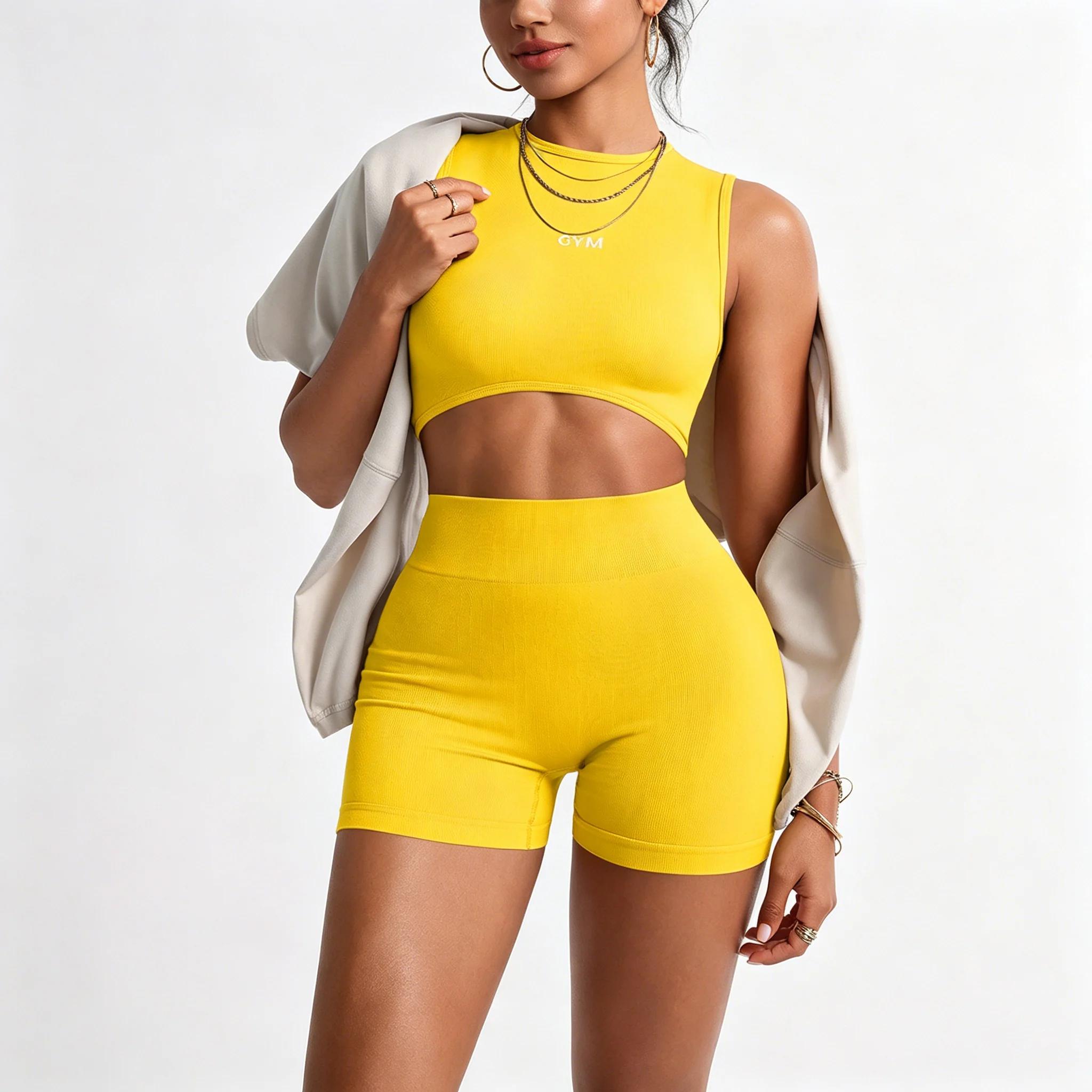 LEOSOXS 2 pièces ensemble de Yoga sans couture vêtements de sport