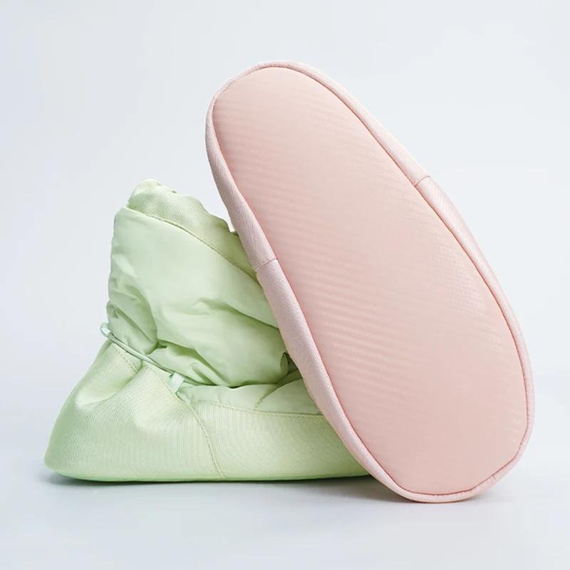 Bottes de ballet en velours pour femmes et filles - Chaussures de danse thermiques anti-dérapantes hiver