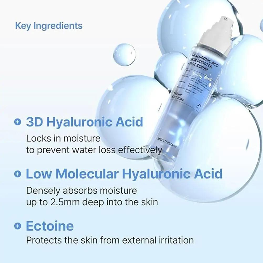 MEDITHERAPY Hyaluronic Acid Skin Booster First Serum 150ml original nourrissant, essence hydratante en profondeur, soin du visage éclaircissant