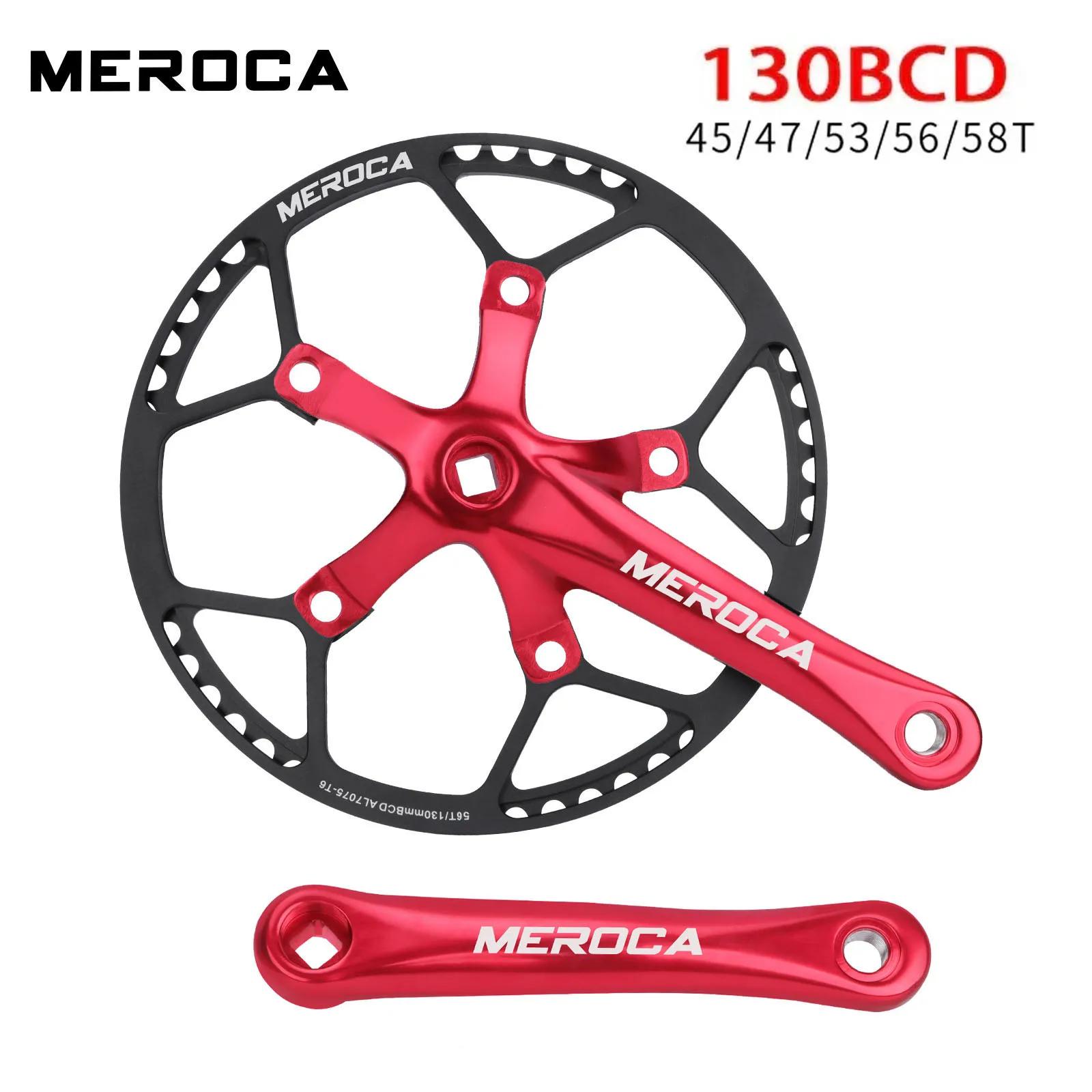 Bielles carrées Litepro pour vélo gravel - Pédalier plateau manivelle 130 BCD 45T à 58T