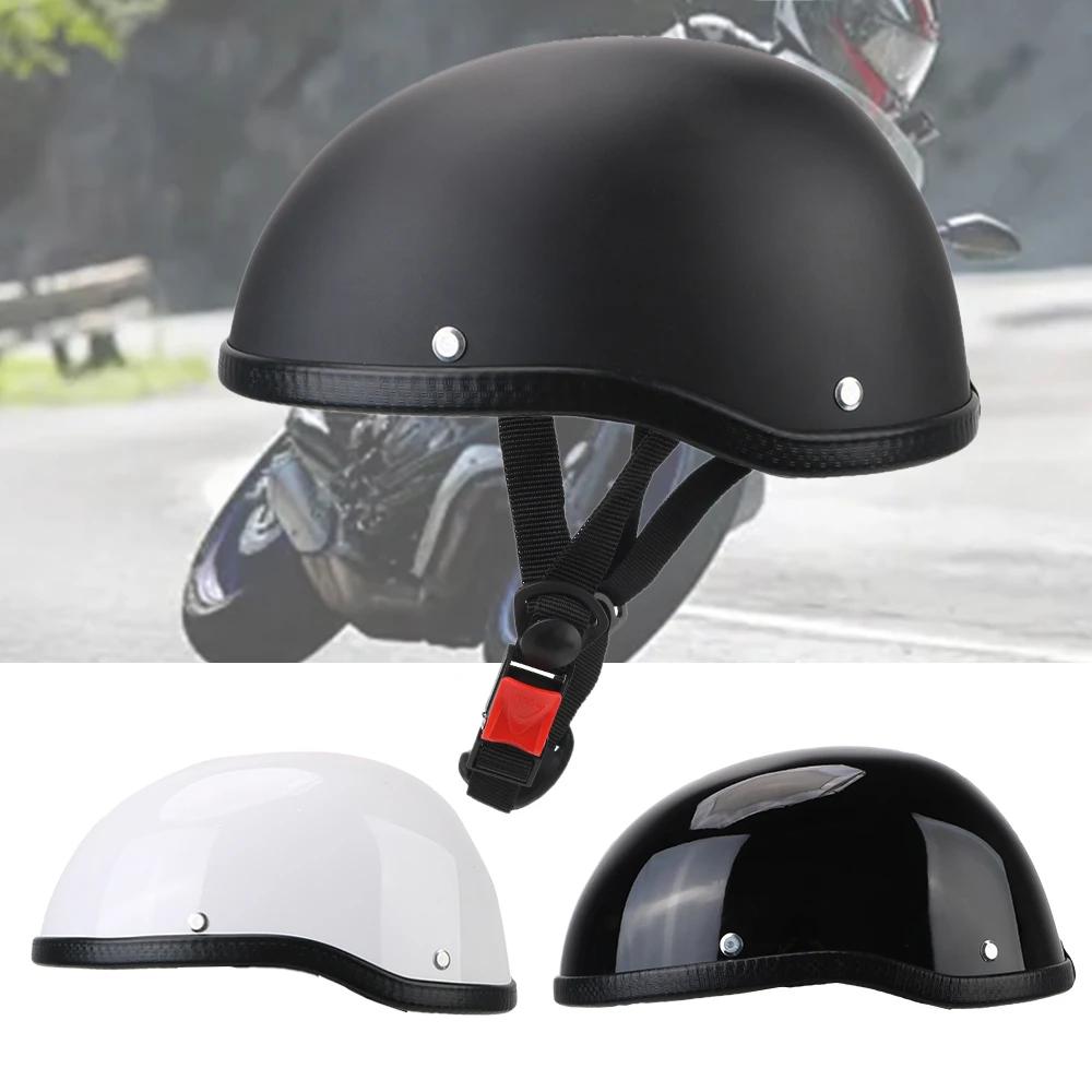 Casque de moto unisexe, protection de sécurité pour cyclisme, demi-visage, rétro, Vintage, ultraléger, accessoires de moto à la mode