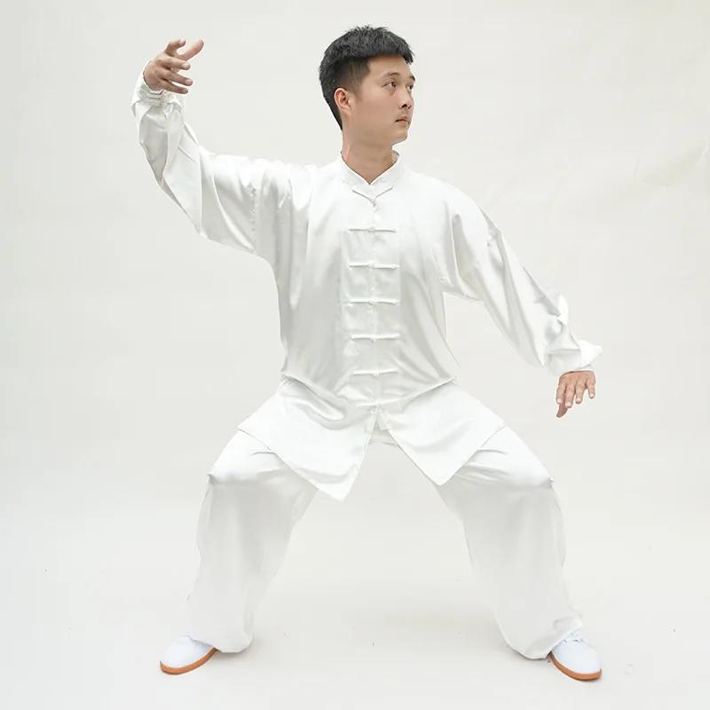 Uniforme d'arts martiaux Tai injYaga style chinois - Satin Kung Fu Wushu pour hommes et femmes