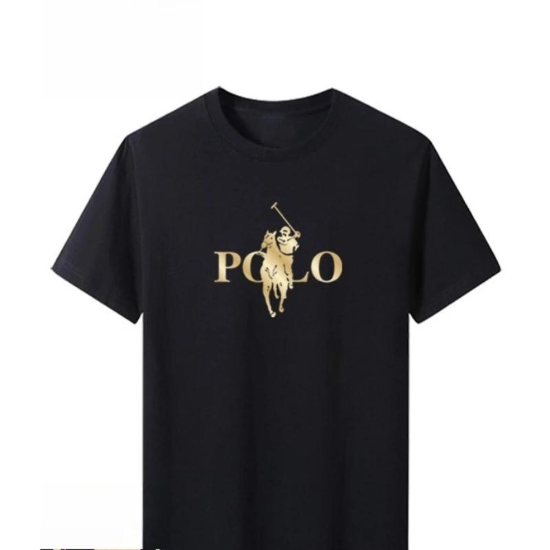 T-shirt d'été tendance pour homme, coupe ajustée, col rond, imprimé, respirant, polyvalent, style décontracté chic