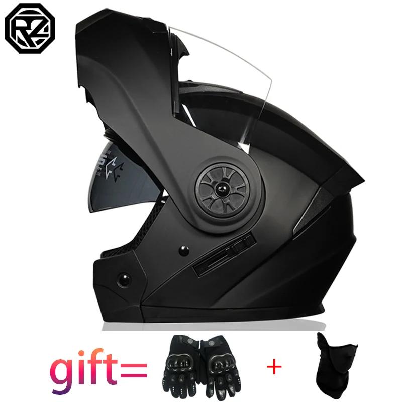 Casque de moto à rabat modulaire de sécurité approuvé DOT