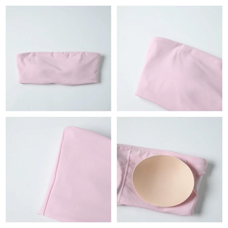 Soutien-gorge de sport décontracté été sans bretelles - Top tube yoga gym pour femmes