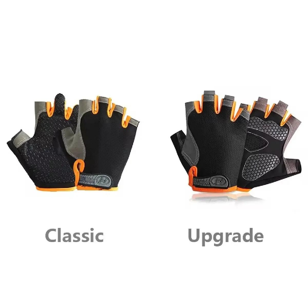 Professionnel salle de sport Fitness respirant anti-dérapant femmes hommes demi doigt été pêche cyclisme gants sans doig