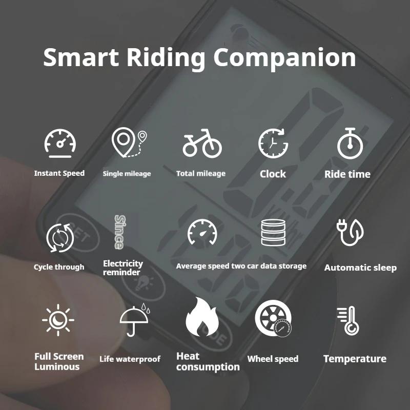 Ordinateur de vélo sans fil, écran tactile, compteur de vitesse, capteur de Cadence, Gps, accessoires de vélo
