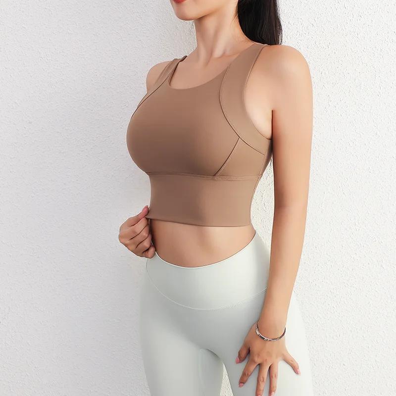 Soutien-gorge sport femme coussiné - Débardeur athloisir maintien poitrine yoga entraînement