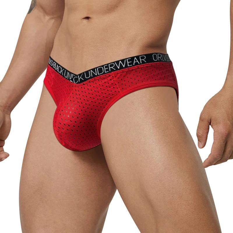Sous-vêtements sexy en maille pour hommes, slips, poudres genci, culottes Sissy, tongs pour hommes, caleçons, zones de glissement, sous-vêtements masculins