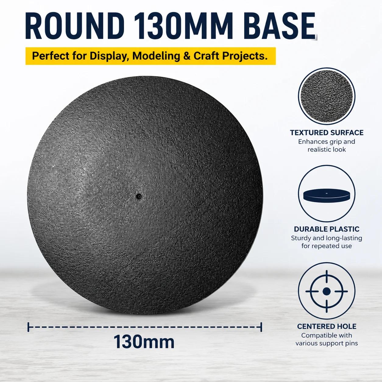 Bases rondes de 130 mm - Bases miniatures pour modèles 40k