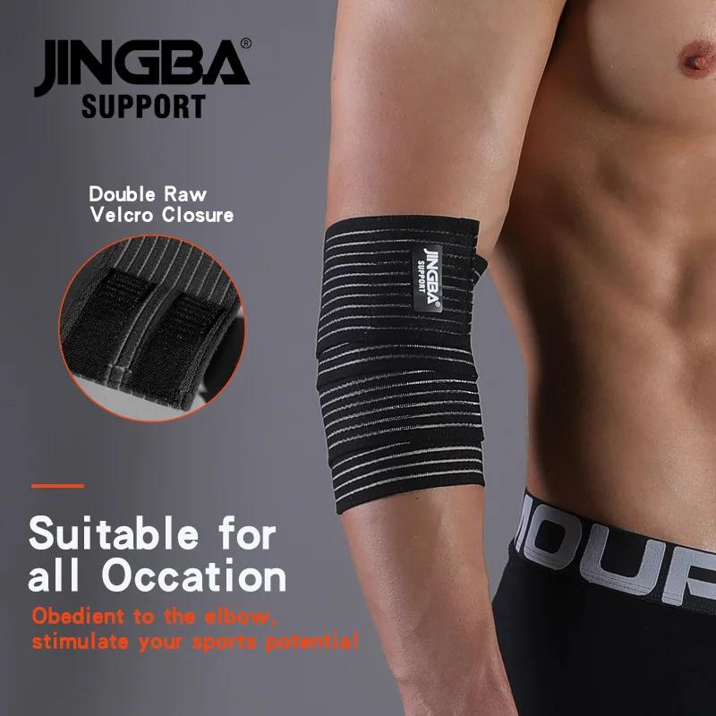 1 pièces réglable haltérophilie coudière protecteur sangles élastiques pour Fitness musculation gymnastique entraînement soutien coudières B