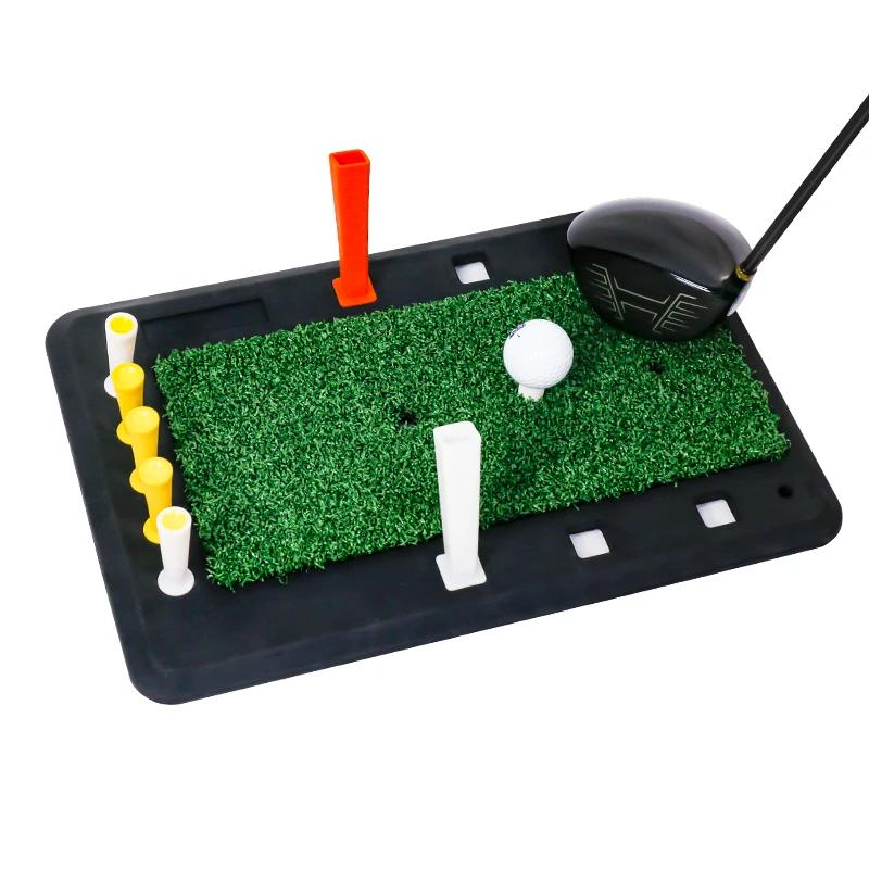 Tapis de frappe de Golf, pratique intérieure et extérieure pour le chemin de Swing, retour amélioré, mise/entraînement/tapis de Swing