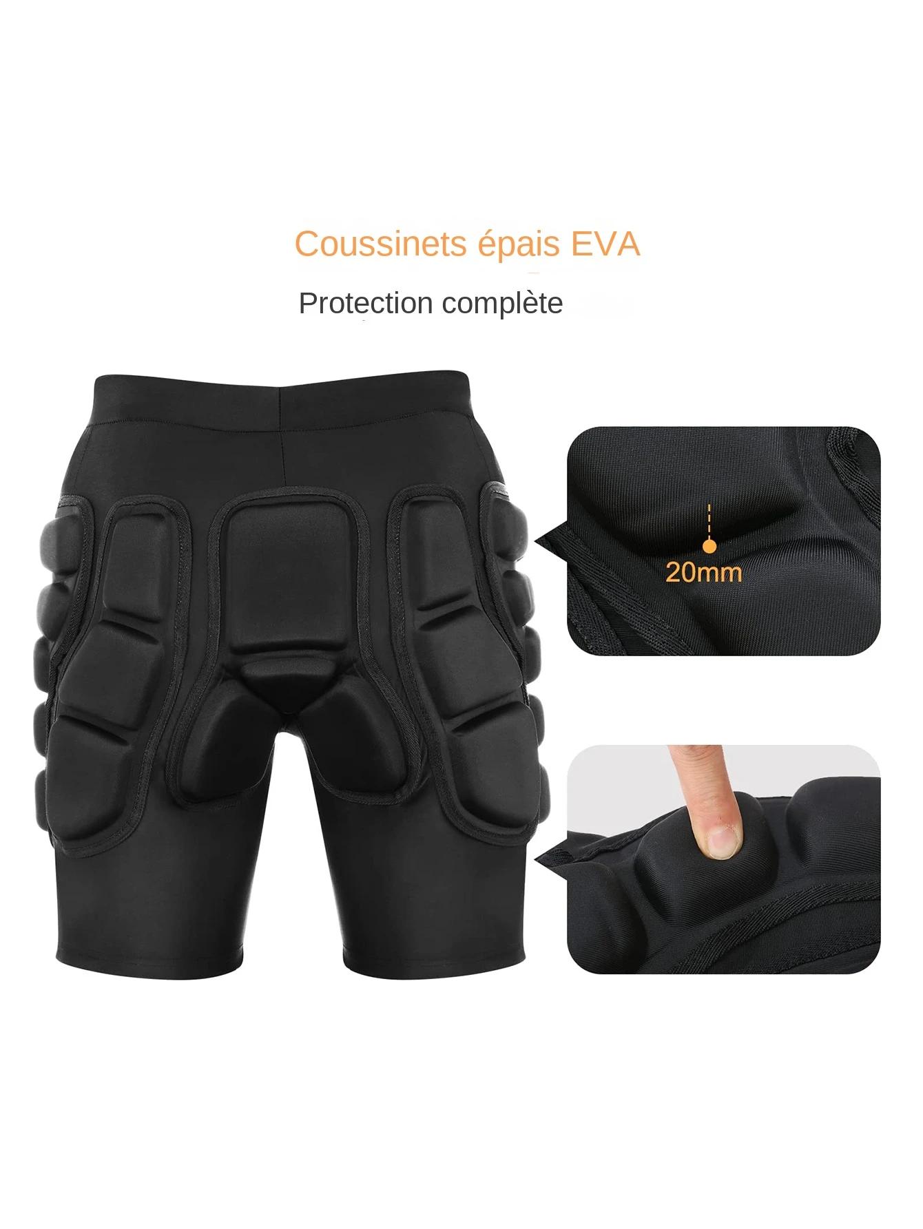 Short de compression AVIVOR avec protection 3D pour hanches et fesses rembourrées pour snowboard et ski sécurité confortabilité adapté à la morphologie
