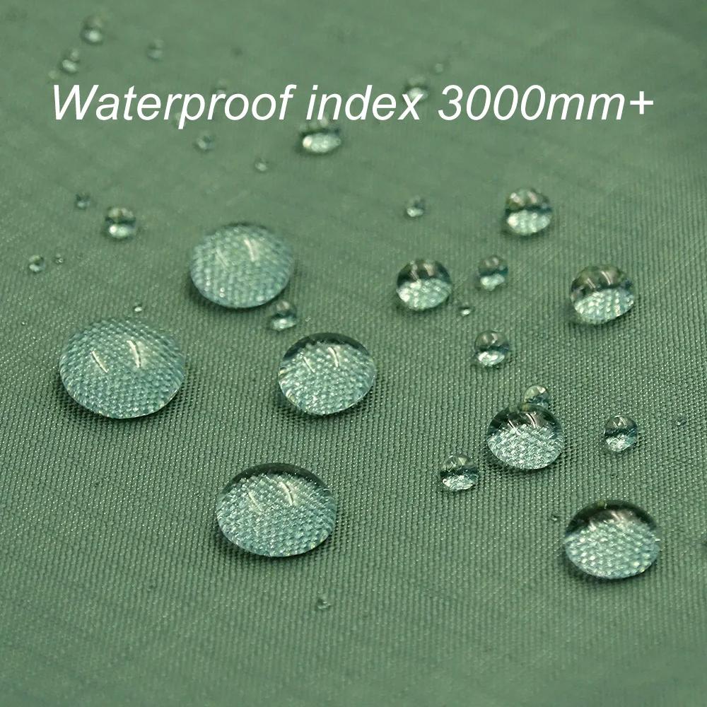 Tente de survie imperméable 4x4m avec 19 points de suspension pour camping et activités outdoor protection anti-intempéries abri solaire bâche de protection polyvalence durable