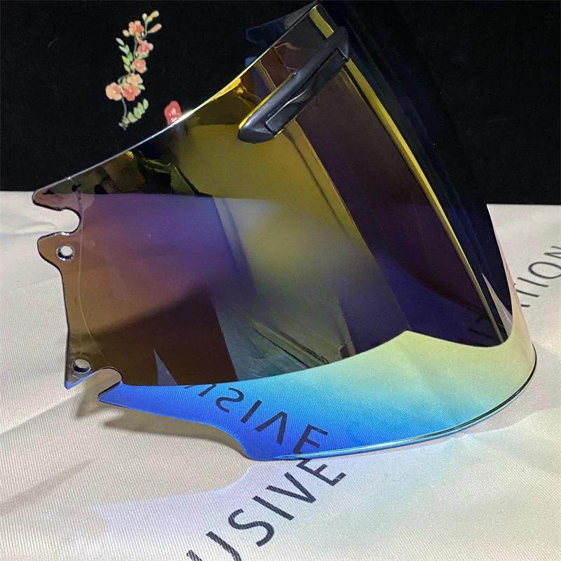 Visière moto pour Arai RAM4 demi-casque visière raccord casques de moto lentille Transparent noir arc-en-ciel visières