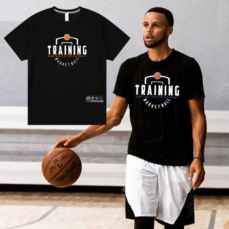T-shirt manches courtes ample pour hommes - Fitness