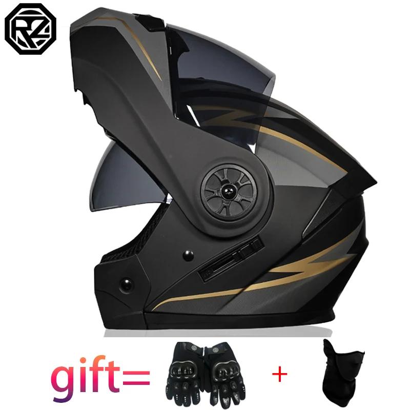 Casque de moto à rabat modulaire de sécurité approuvé DOT