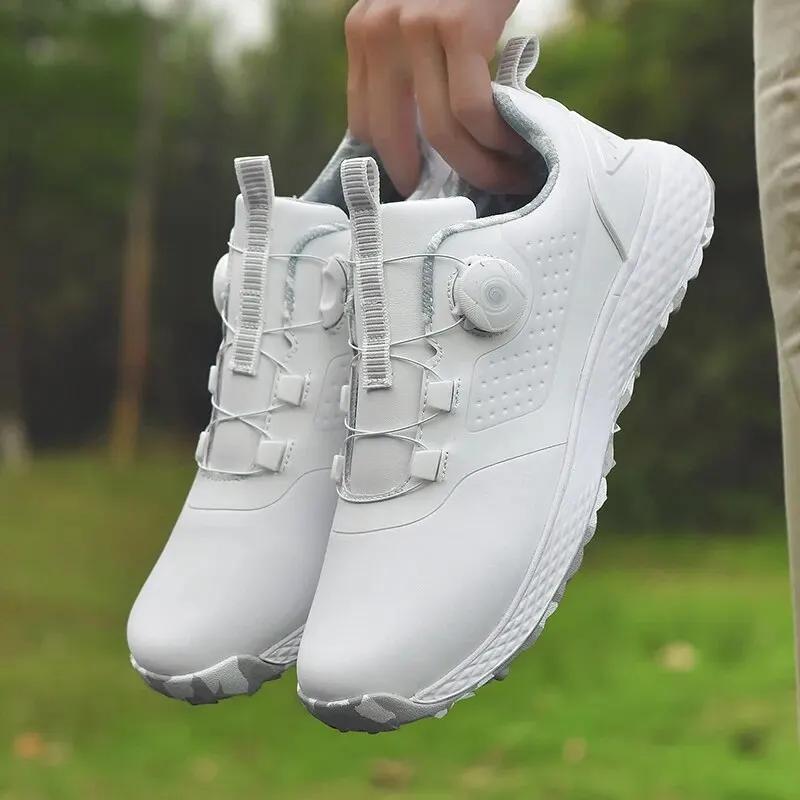 Baskets golf imperméables hommes femmes confortables mode décontractée extérieur