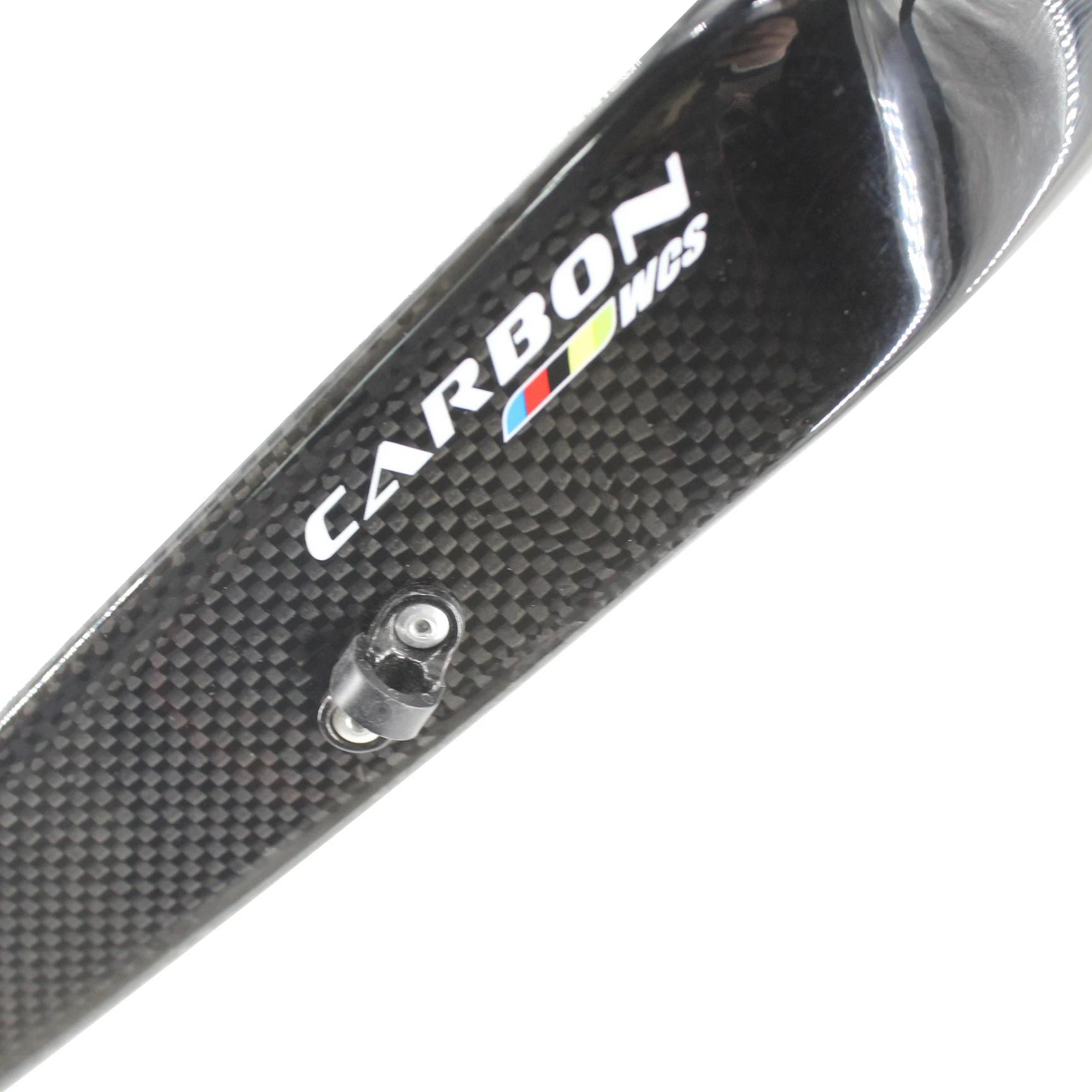 Date 26/27.5/29 "pouces VTT 3K pleine Fiber de carbone vélo fourche avant frein à disque fourche en carbone dur vtt 26er-29er pièces