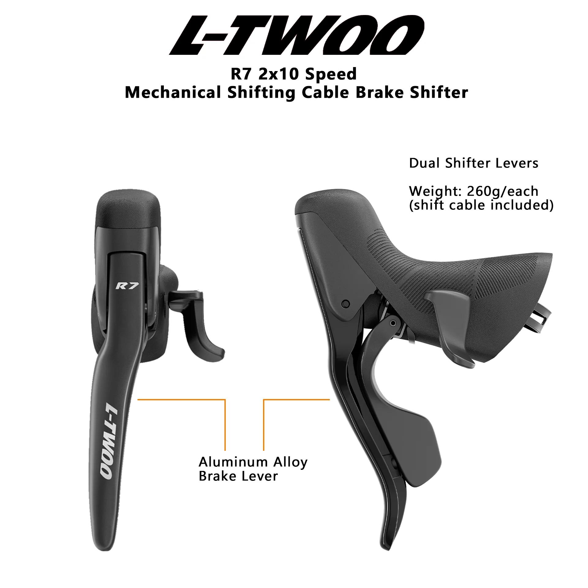 Groupe transmission vélo route LTWOO R7 2x10 vitesses - Freins ZRACE + cassette complète