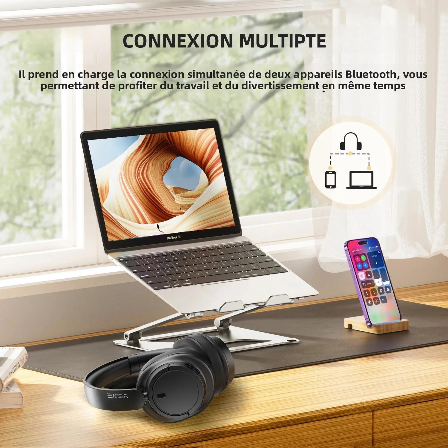 Oneodio EKSA V16 casque sans fil Bluetooth 5.3 sur l'oreille