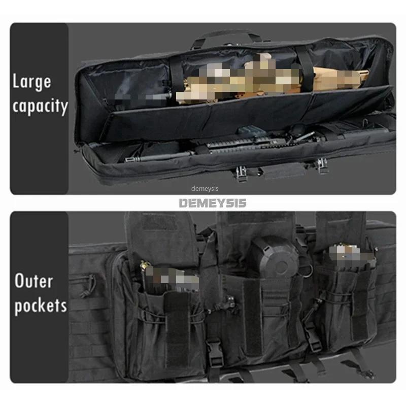 DulDouble-Mallette de rangement rembourrée pour fusil de chasse Airsoft