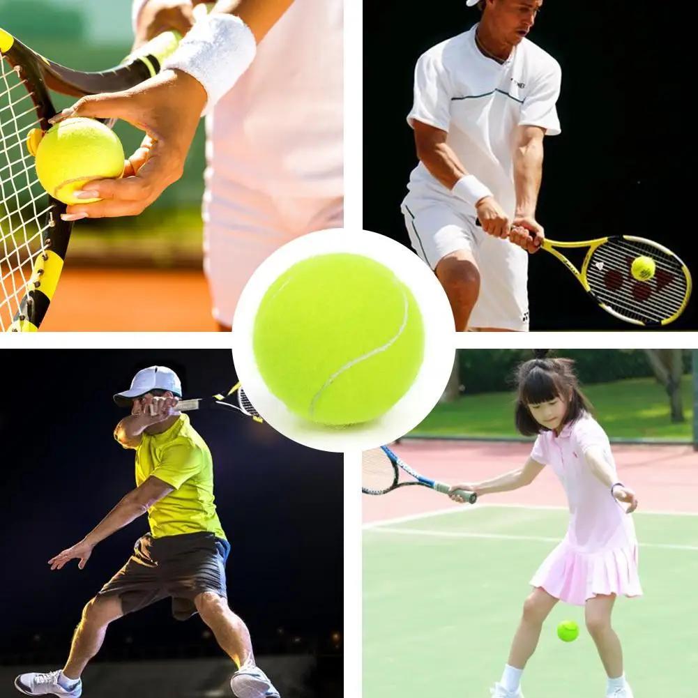 Balle de tennis en fibre de caoutchouc