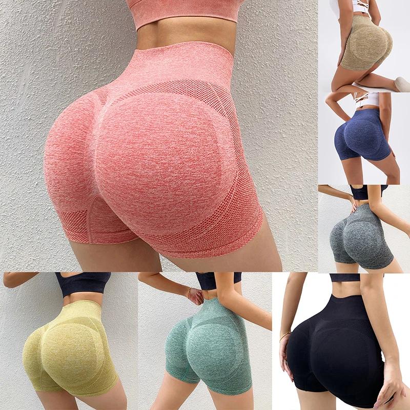 Shorts de sport pour femmes, nouveaux shorts de cyclisme, de jogging, de fitness, taille haute, push-up, leggings de gym, vêtements de yoga pour femmes