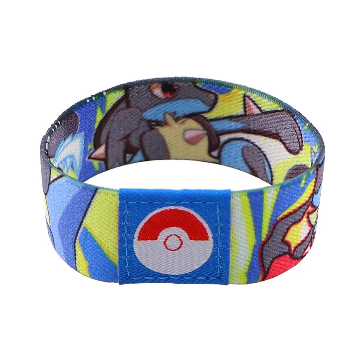 Bracelet élastique de sport, support de poignet en polyester, étiquette tissée par sublimation, bracelet élastique de dessin animé, vente chaude