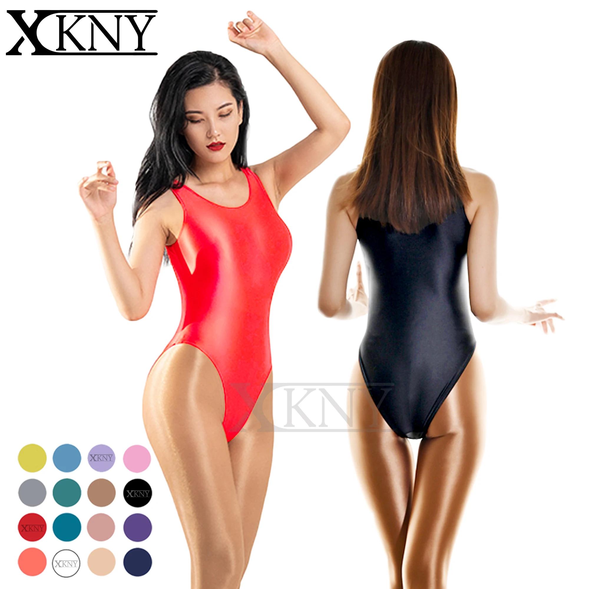 Combinaison de bain une pièce satin brillant - Maillot