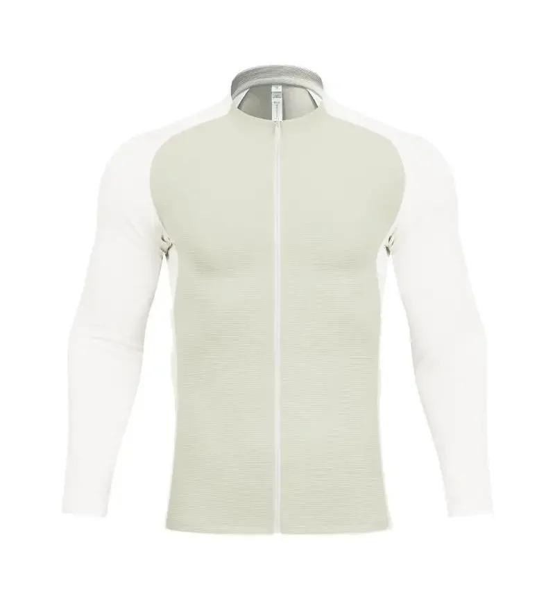 Haut fitness homme manches longues séchage rapide respirant - Veste sport course entraînement automne 2024