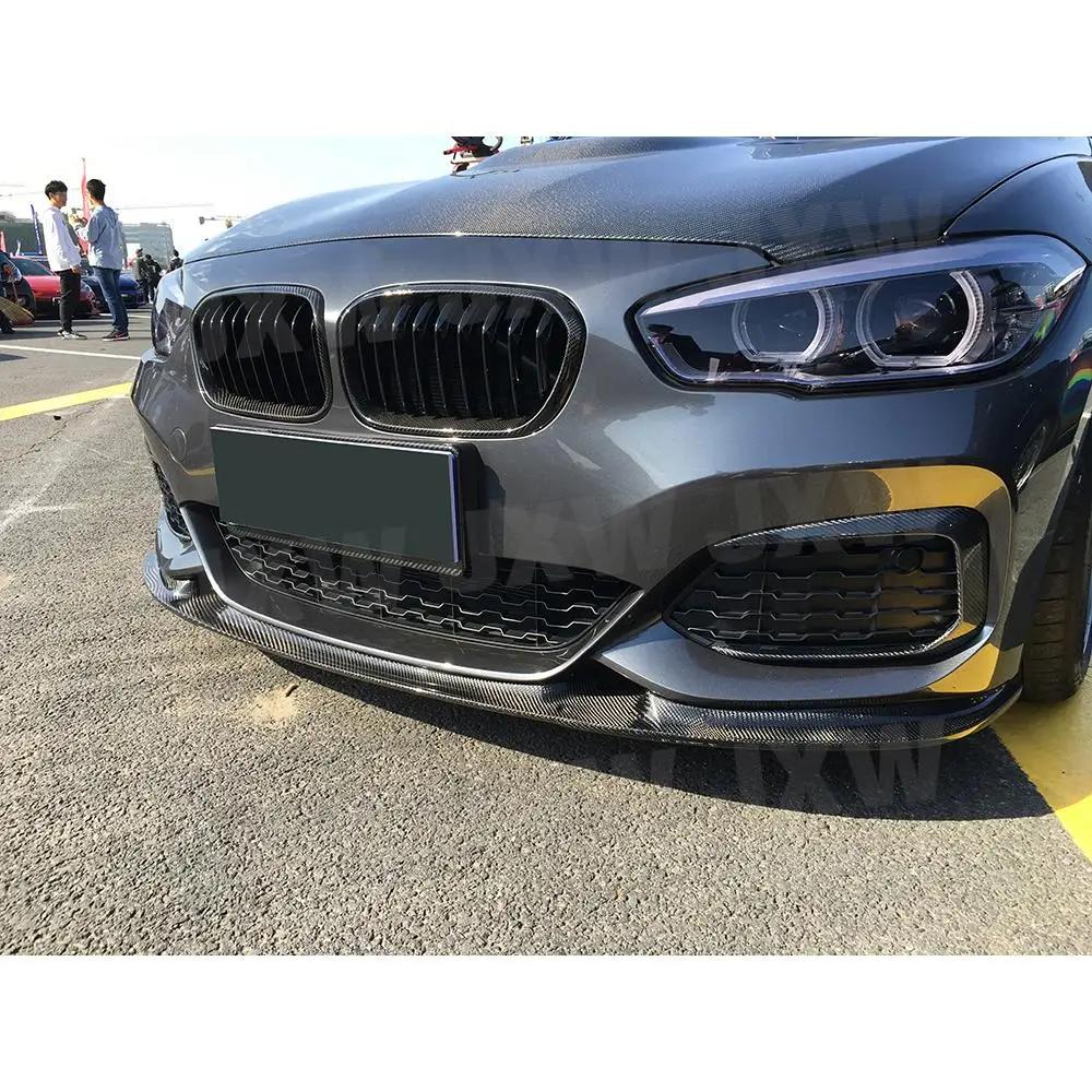 Pour BMW série 1 F20 M Sport M135i M140i hayon 2016 - 2018 feu antibrouillard avant en carbone sec garniture de ventilat