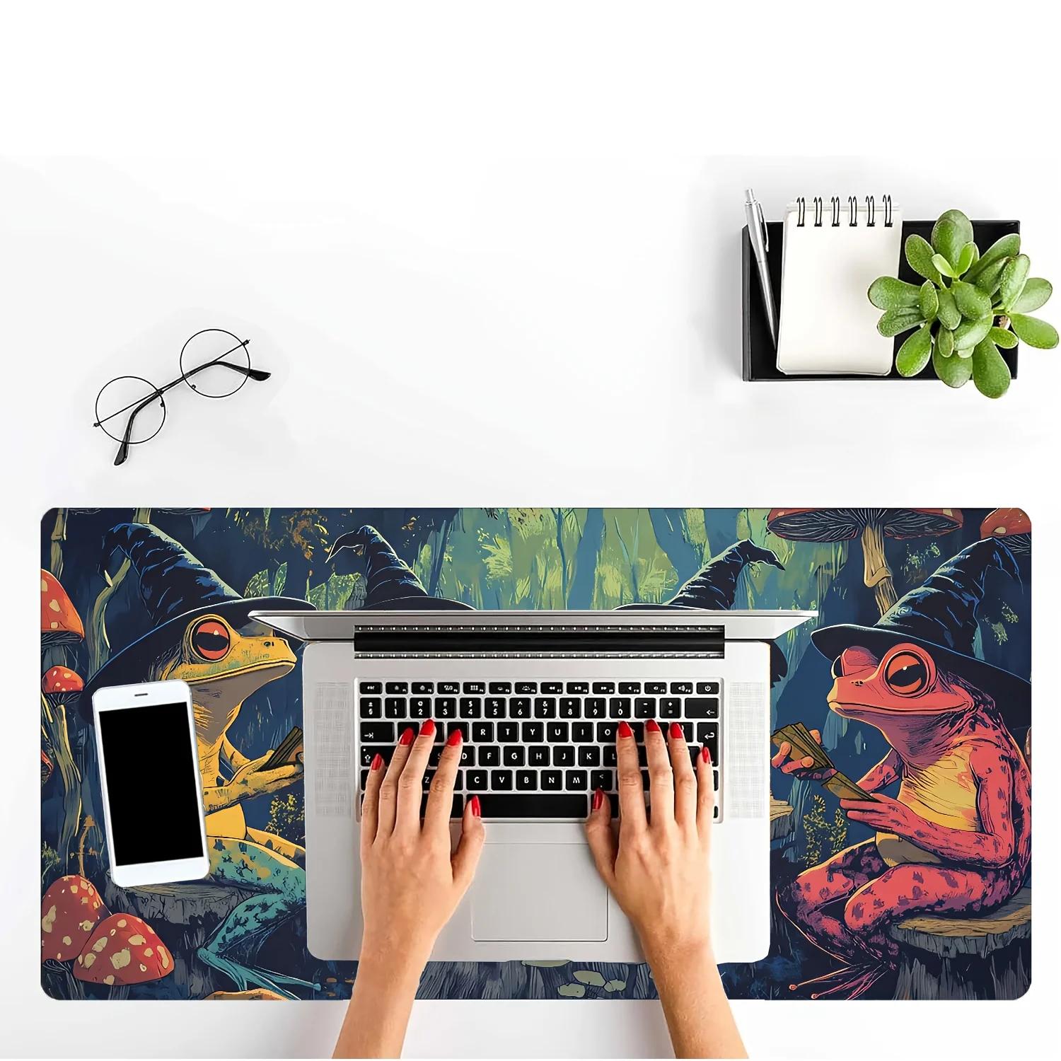 Tapis de jeu magique, tapis de jeu sur le thème de la grenouille sorcière, tapis de bureau anime, accessoires de bureau, tapis de souris 35x60cm, tapis magique Raccoon