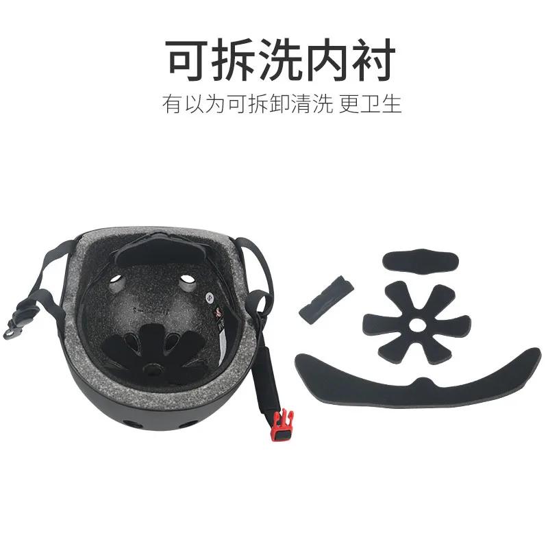 Casque de vélo rond pour enfants sécurité sportive multi-saisons vélo ski roller scooter électrique