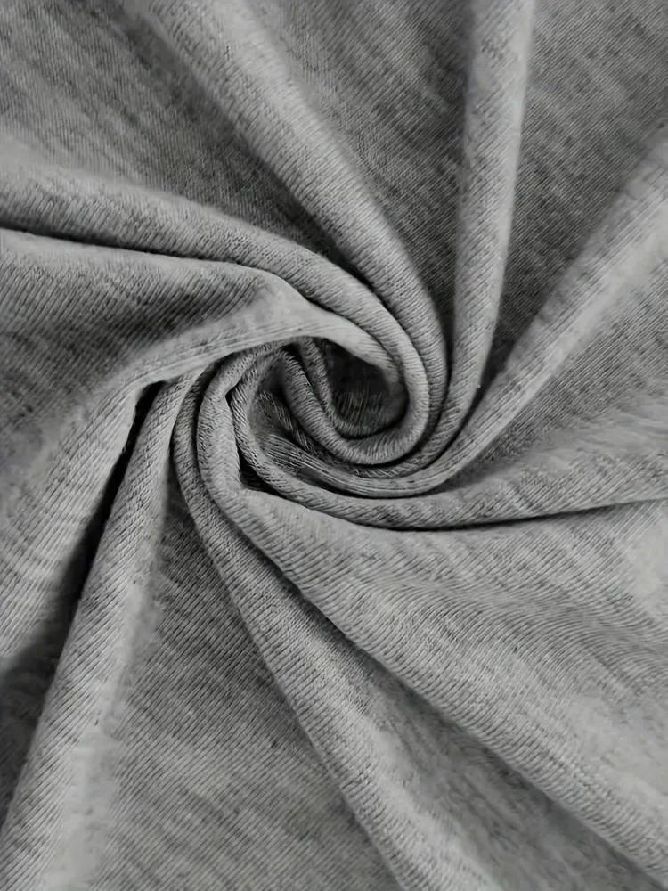 T-shirt uni à col en V pour femme