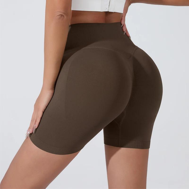 Short de yoga respirant taille haute pour femmes collants courts pour course cyclisme et entraînement sportif libertés de mouvement total design moderne épuré et confort durable