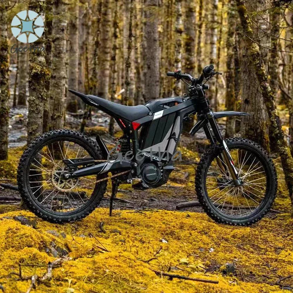 Moto électrique tout-terrain légère 72V 88km/h 8000W, moto de cross électrique pour adultes, batterie lithium