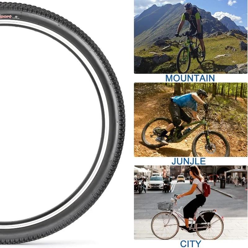 Ensemble de pneus et chambres à air pour vélo de 24 pouces