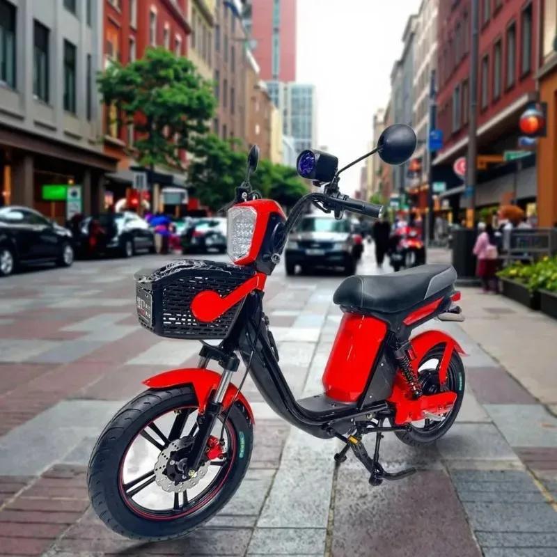 Vélo électrique haut de gamme 800w, vélo électrique urbain pour adultes, 18 pouces, avec moteur à moyeu arrière et batterie intégrée