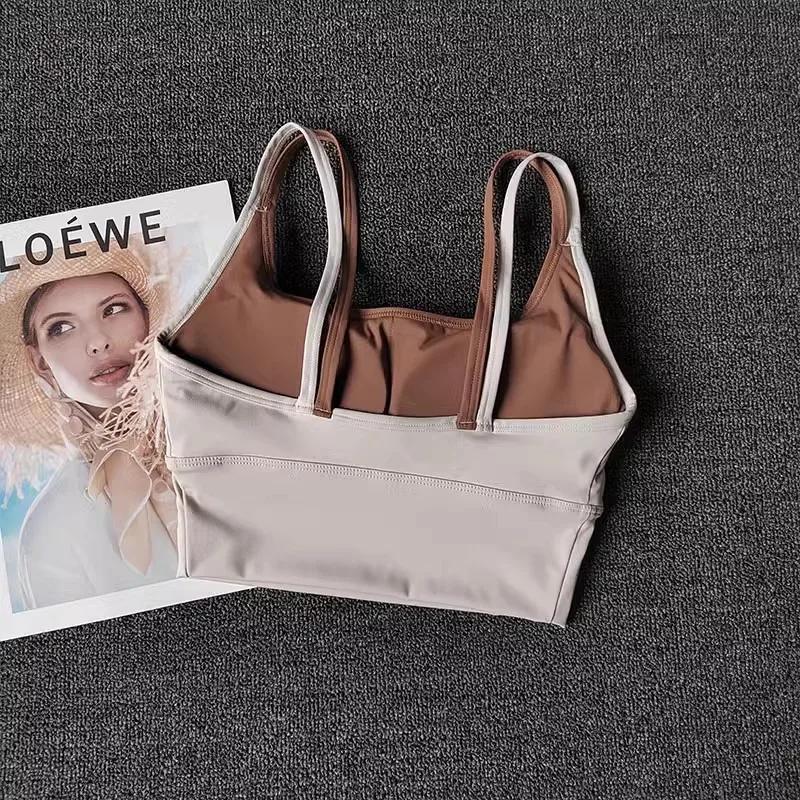 Soutien-gorge sport respirant sans couture femme - Brassière Fitness Yoga Push up antichoc confortable