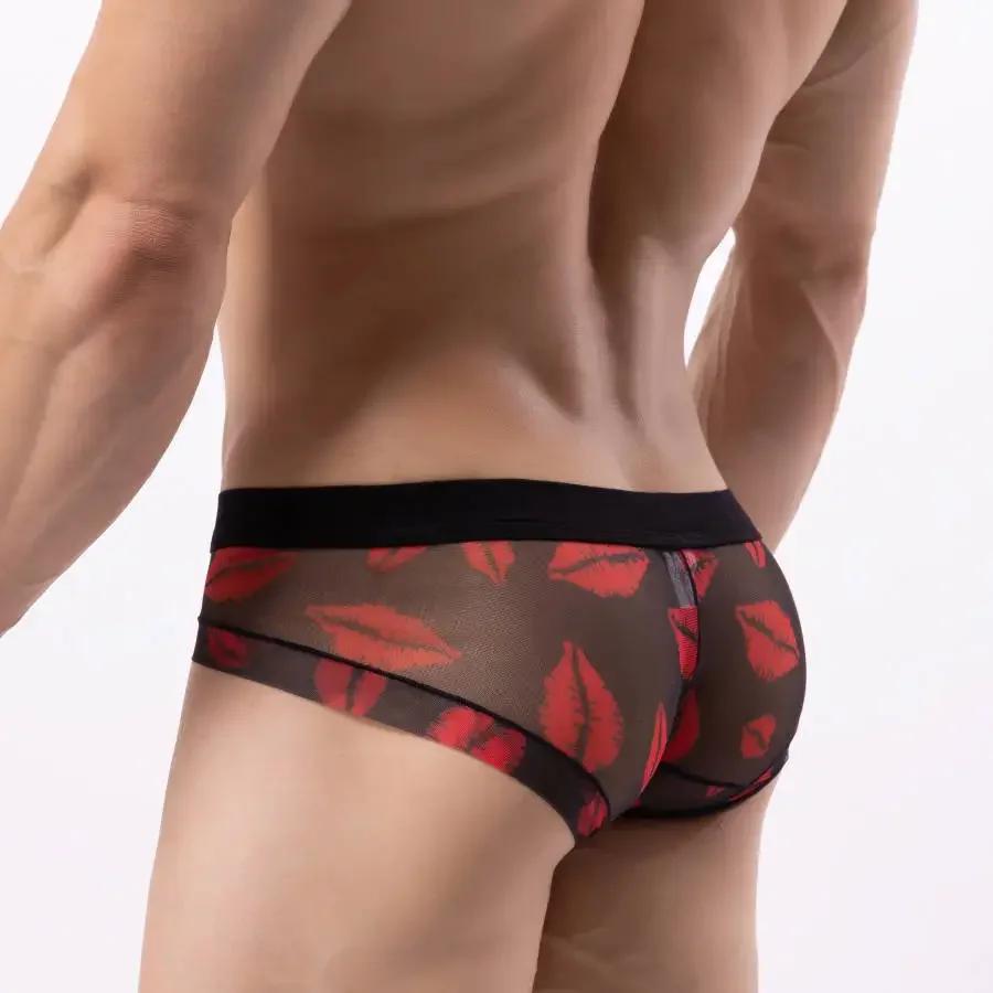 Sous-vêtements pour hommes slips respirants taille basse