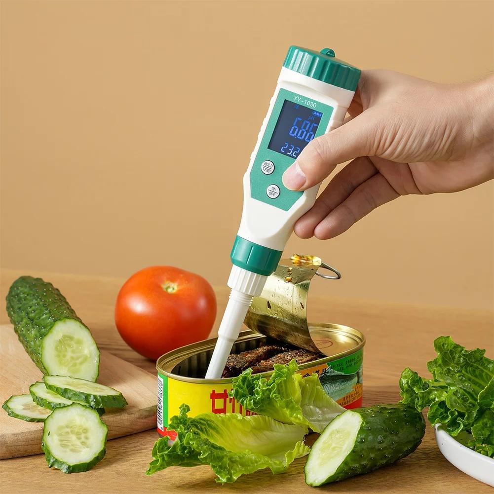Ph-mètre alimentaire numérique Bluetooth 0.00 ~ 14.00