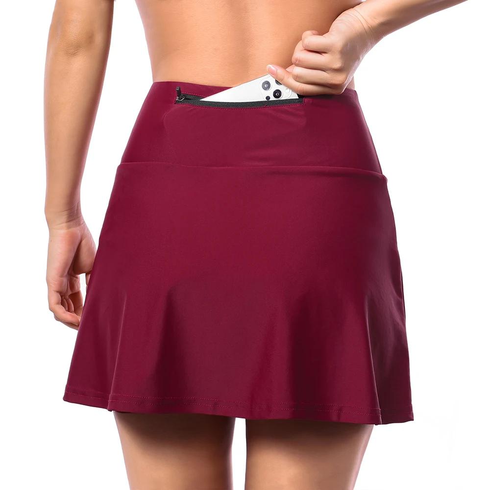 Short cyclisme ARSUXEO D315 femme - Jupe-culotte confortable pour tennis