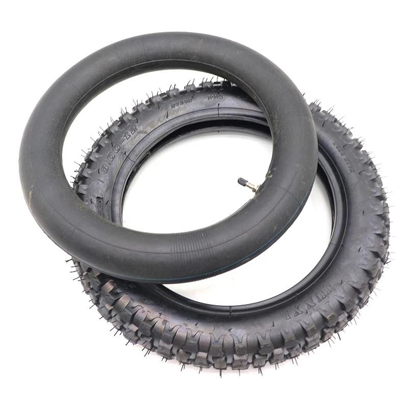 Pneu et chambre à air de haute qualité 3.00-12 pouces, pneu de 12 pouces pour moto tout-terrain, motocross, moto