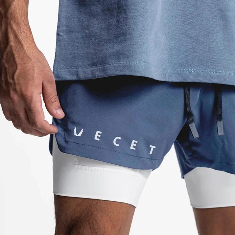 Short fitness 2 en 1 homme séchage rapide - Bas basket course musculation jogging été décontracté