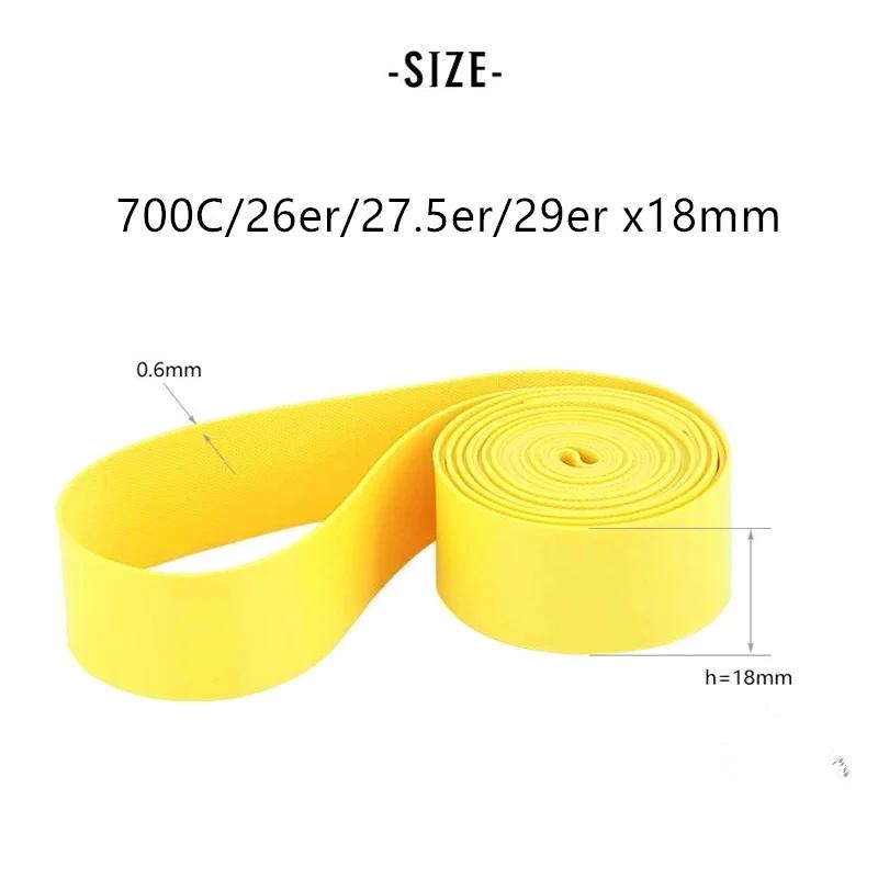 1 Paire (2 pièces) de bandes de jante en PVC premium pour vélo, VTT, vélo de route, et protection de pneu pliable – Tailles 26, 27.5, 29, 700c pouces