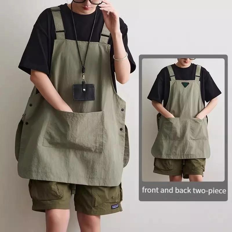 1 pièce de tablier de travail, couverture imperméable pour hommes et femmes, cuisine, usage domestique, vêtements de travail pour café