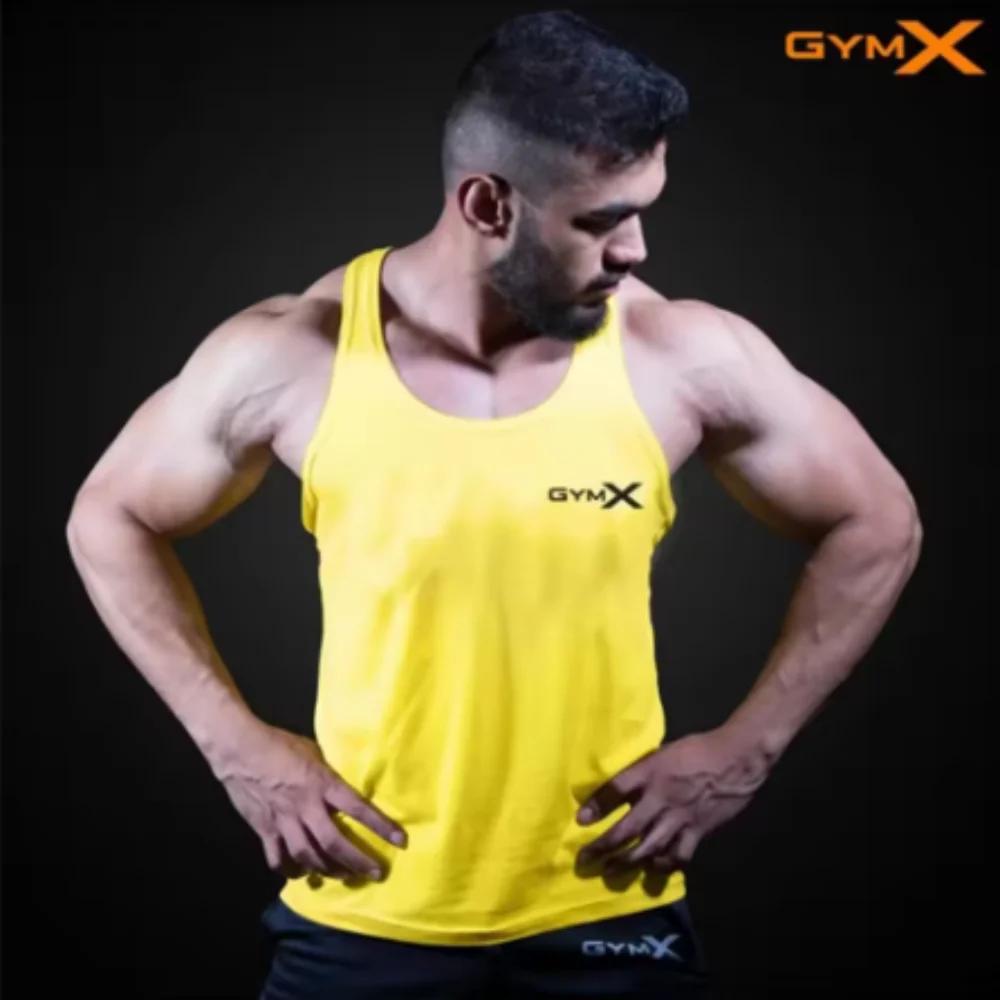 Débardeur musculation homme coton serré - Haut sans manches entraînement fitness gymnase vêtements sport marque
