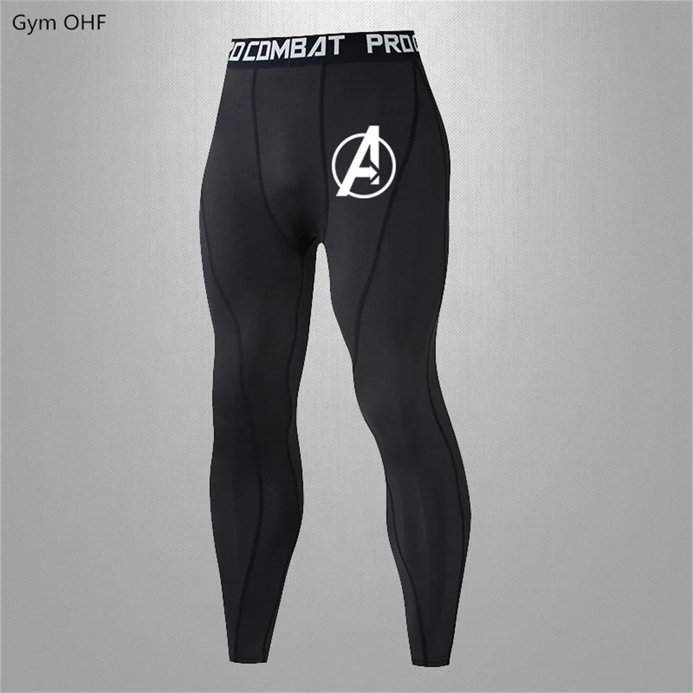 Legging de yoga Super Hero pour hommes - Collant de compression fitness et running